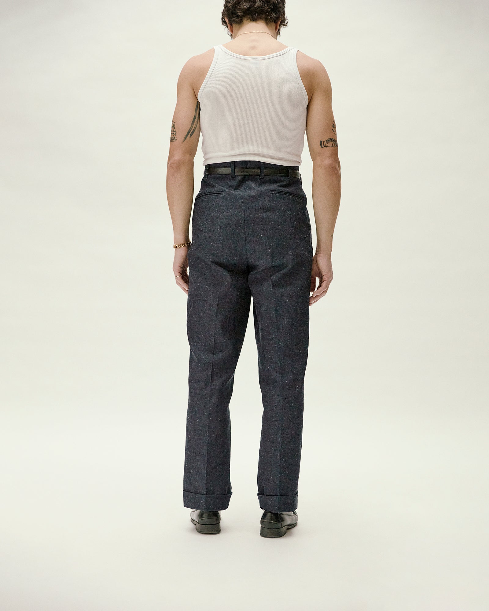 Pantaloni Uomo HKM Copenhagen - Stile Moderno Con Elastico Alle Caviglie E Vita Media - Foto 8